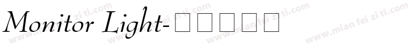 Monitor Light字体转换